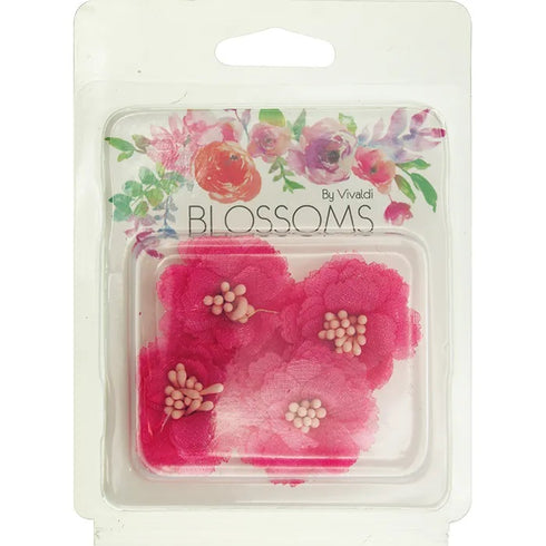 Multi Layered Mini Fabric Flowers (available in 2 colours)