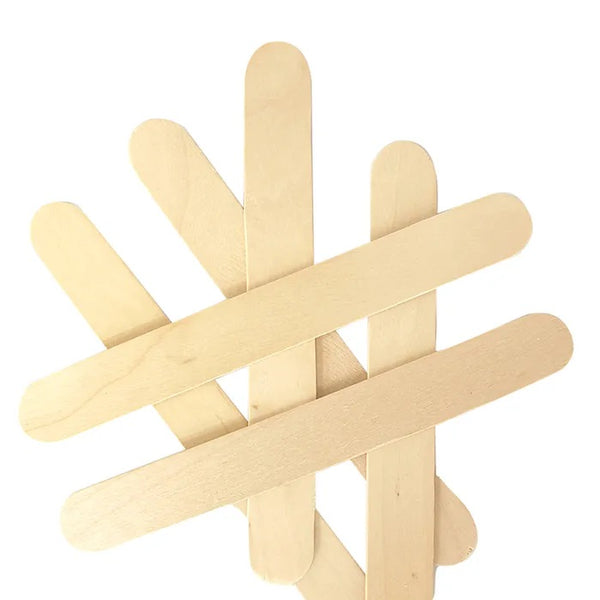 Natural Jumbo Wooden Icy Pole Sticks