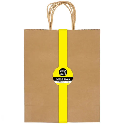 Natural Medium Paper Gift Bags
