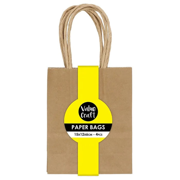 Natural Mini Paper Gift Bags