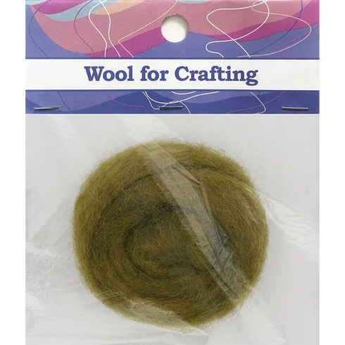Olive Colour Combed Wool