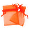 Orange Colour Mini Organza Gift Bags