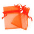 Orange Colour Mini Organza Gift Bags