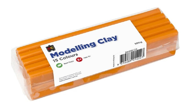 500g Orange Colour Modelling Clay