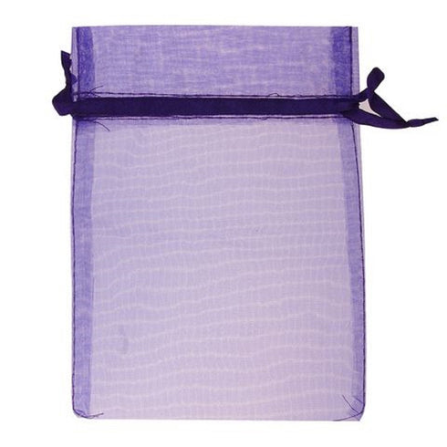 Purple Colour Small Organza Gift Bags