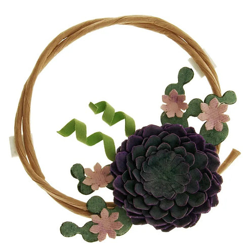 Paper Succulent Wreath Ornament