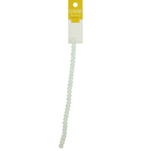 Pale Blue Colour Square Faceted Strung Beads