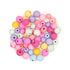 Pastel Colours Round Wood Beads