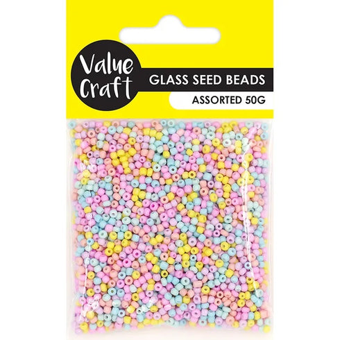 2mm Pastel Colours Seed Beads