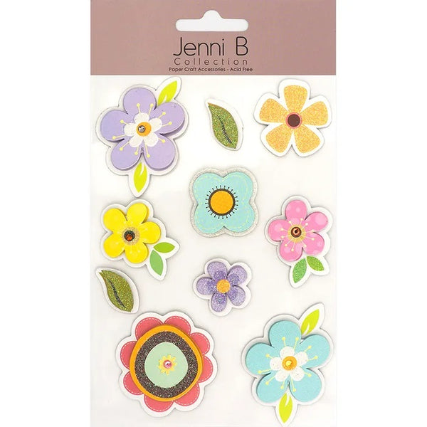 Pastel Flowers 3D Sticker