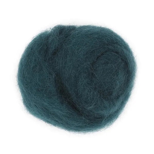 Peacock Colour Combed Wool