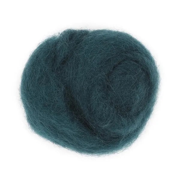 Peacock Colour Combed Wool