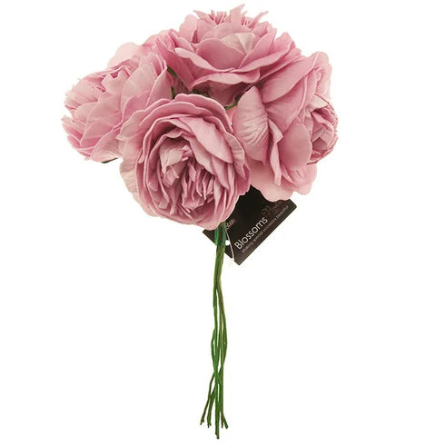 Foam Peony Flowers Bunch (available in 4 colours)