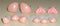 Pink Colour Assorted Designs Animal Noses