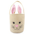 Pink Colour Easter Bunny Hessian Basket