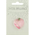 Pink Colour Heart Shape Crystal Pendant