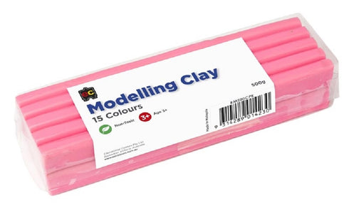 500g Pink Colour Modelling Clay
