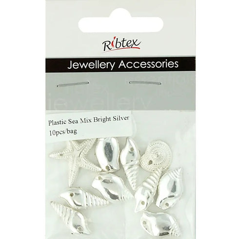 Plastic Assorted Sea Shape Charms