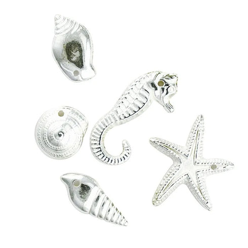Plastic Assorted Sea Shape Charms