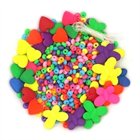 Assorted Designs Triple Pack Plastic Beads