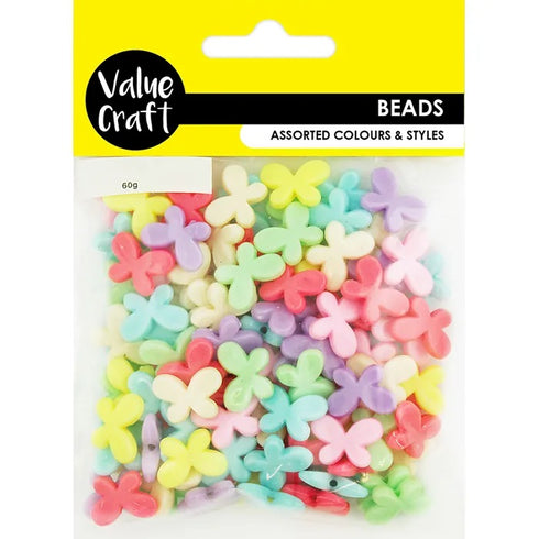 Plastic Butterflies Shape Beads