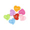 Plastic Heart Buttons with Thread