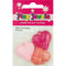 Plastic Heart Shape Charms