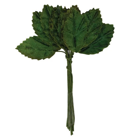 Polyester Velvet Rose Leaves (available in 3 sizes)