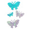 Puffy Butterflies Shape Embellishment