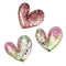 Puffy Sequined Heart Shape Embellishment