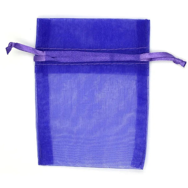 Purple Colour Mini Organza Gift Bags