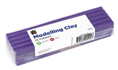 500g Purple Colour Modelling Clay