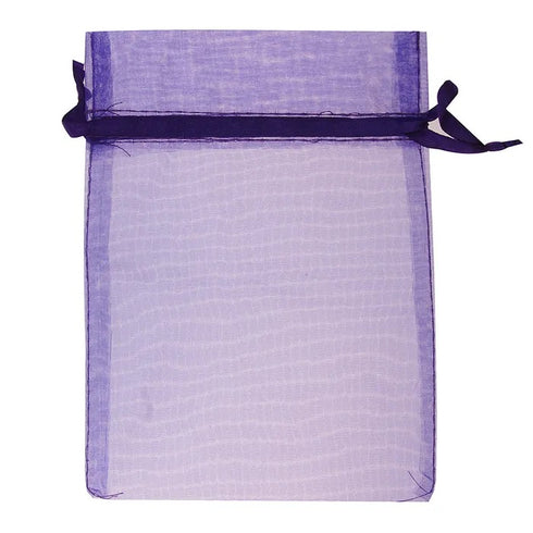 Purple Colour Small Organza Gift Bags