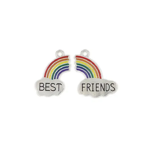 Rainbow Shape Best Friends Charms