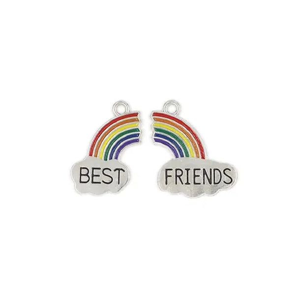 Rainbow Shape Best Friends Charms
