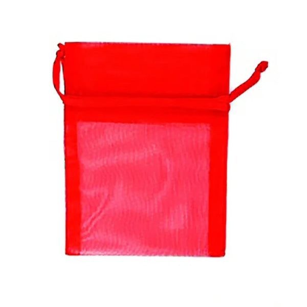 Red Colour Mini Organza Gift Bags