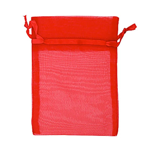 Red Colour Small Organza Gift Bags