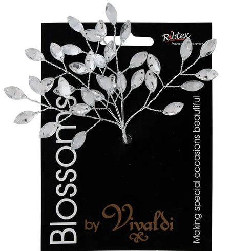 Rhinestone Leaf Spray