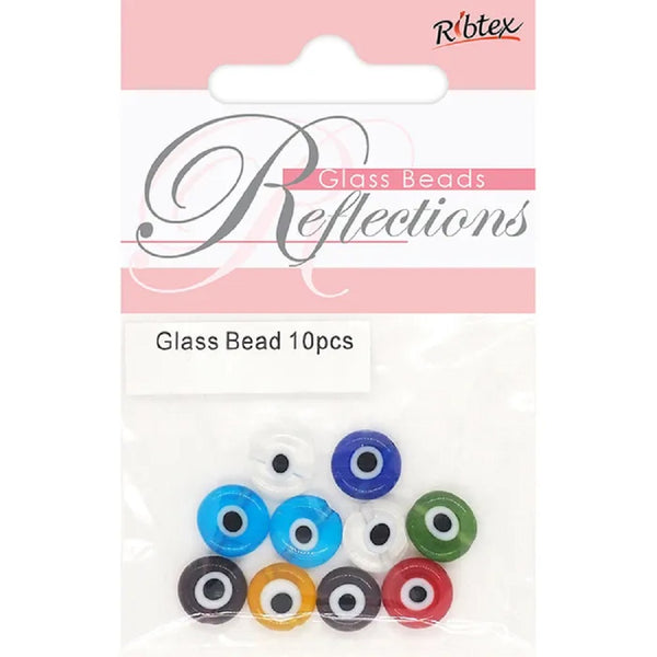 Round Eye Millefiori Glass Beads