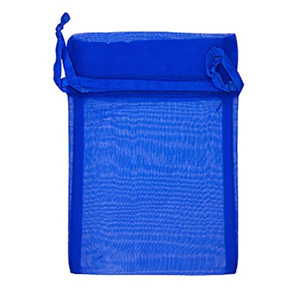 Royal Blue Colour Small Organza Gift Bags