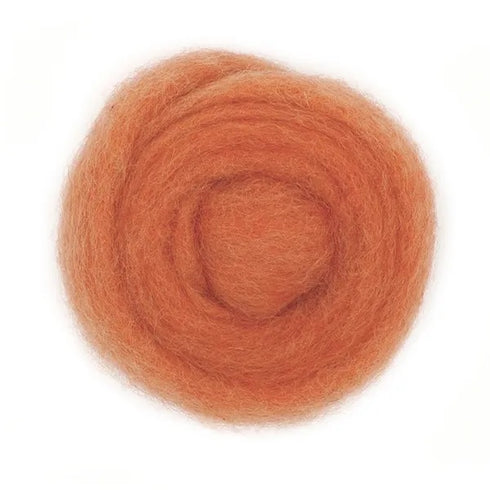 Salmon Colour Combed Wool