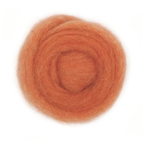 Salmon Colour Combed Wool