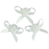 Satin Grub Rose Flower with Bow (available in 9 colours)