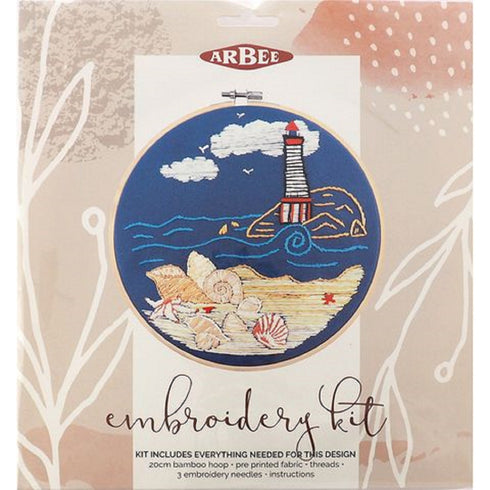 Seashore Embroidery DIY Kit