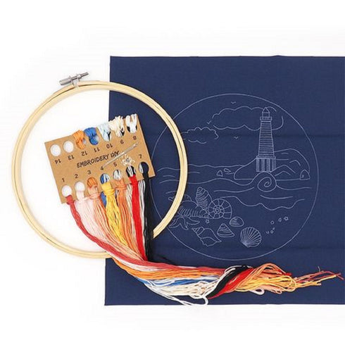 Seashore Embroidery DIY Kit