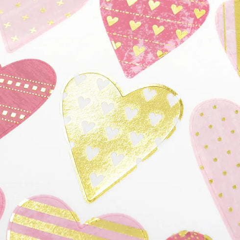Self Adhesive Foil Heart Sticker