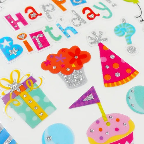 Self Adhesive Happy Birthday Theme Craft Sticker