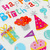 Self Adhesive Happy Birthday Theme Craft Sticker