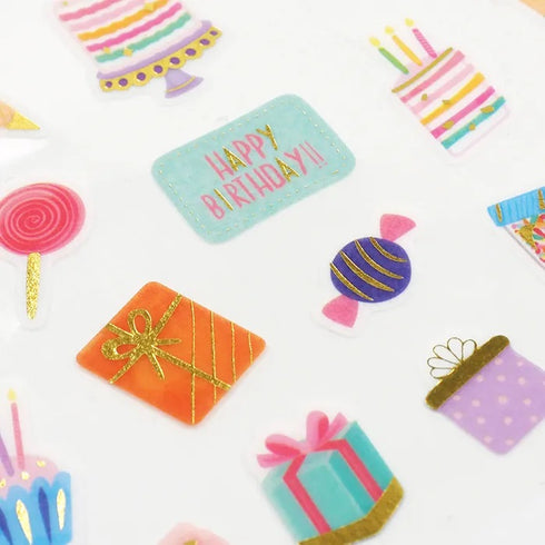 Self Adhesive Happy Birthday Theme Craft Stickers