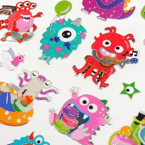 Self Adhesive Monster Stickers
